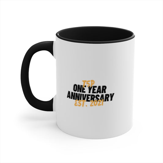 Limited Edition - One Year Anniversary Accent Coffee Mug, 11oz