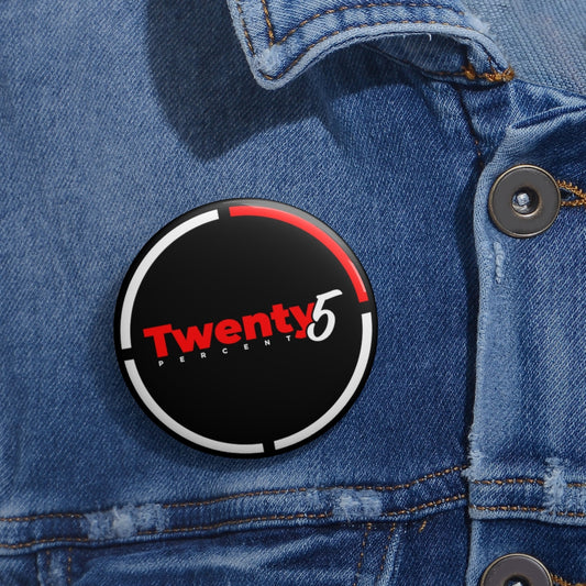 The Quarter - Black Pin Buttons