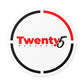 The Quarter - White Round Vinyl Stickers