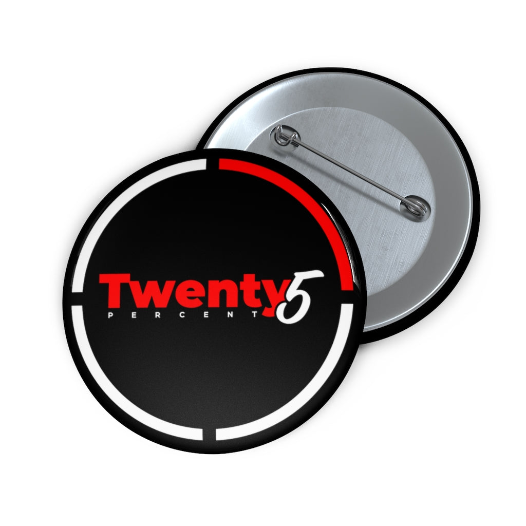 The Quarter - Black Pin Buttons