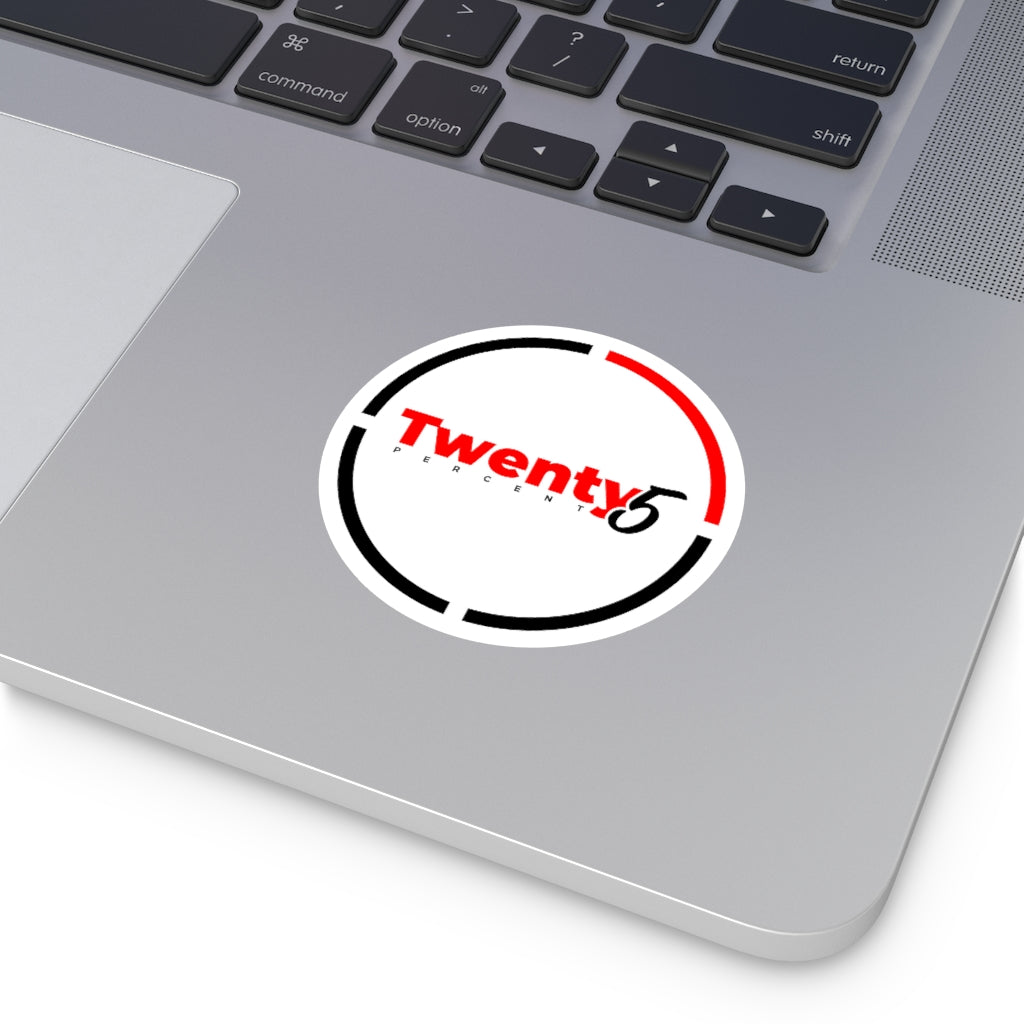 The Quarter - White Round Vinyl Stickers