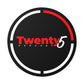 The Quarter - Black Round Vinyl Stickers