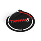 The Quarter - Black Round Vinyl Stickers