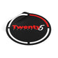 The Quarter - Black Round Vinyl Stickers